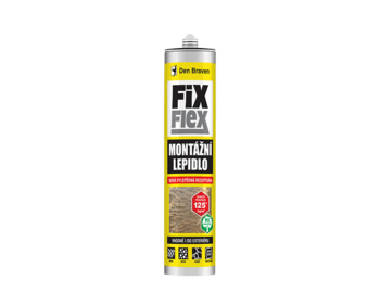 Montážne lepidlo FIX FLEX 280 ml kartuša biela