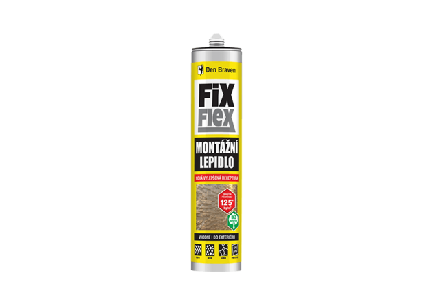 Montážne lepidlo FIX FLEX 280 ml kartuša biela