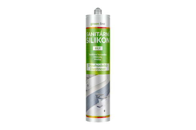 Sanitárny silikón Green Line 280 ml biela